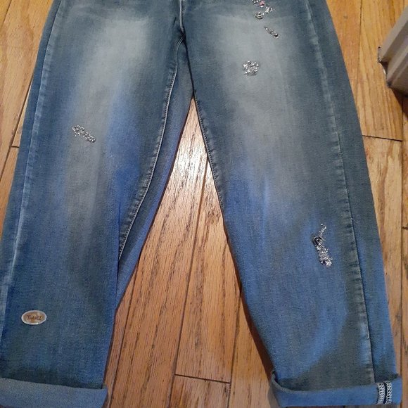 Boyfriend JEANS w/ glitz - Picture 4 of 5